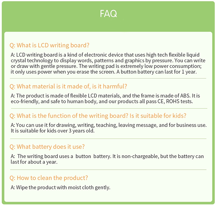Colorful LCD Writing Board