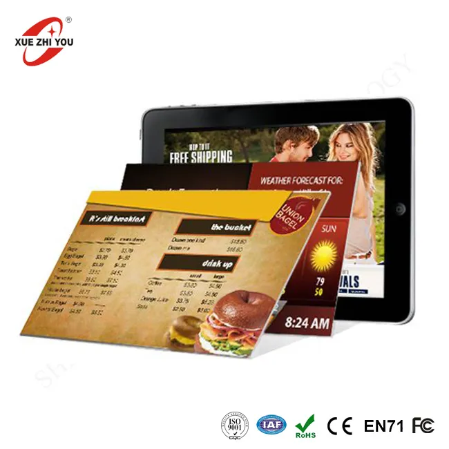 Tablet PC cu meniu portabil pentru comanda alimentelor online