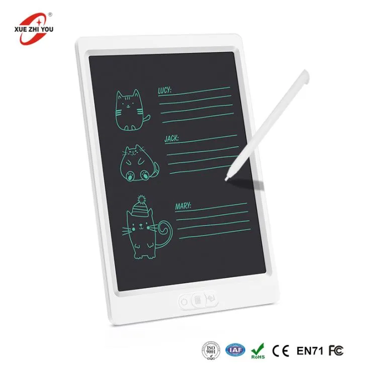 Copii cu ștergătoare parțială Erase Tabletă / placă Lcd de 10 inci