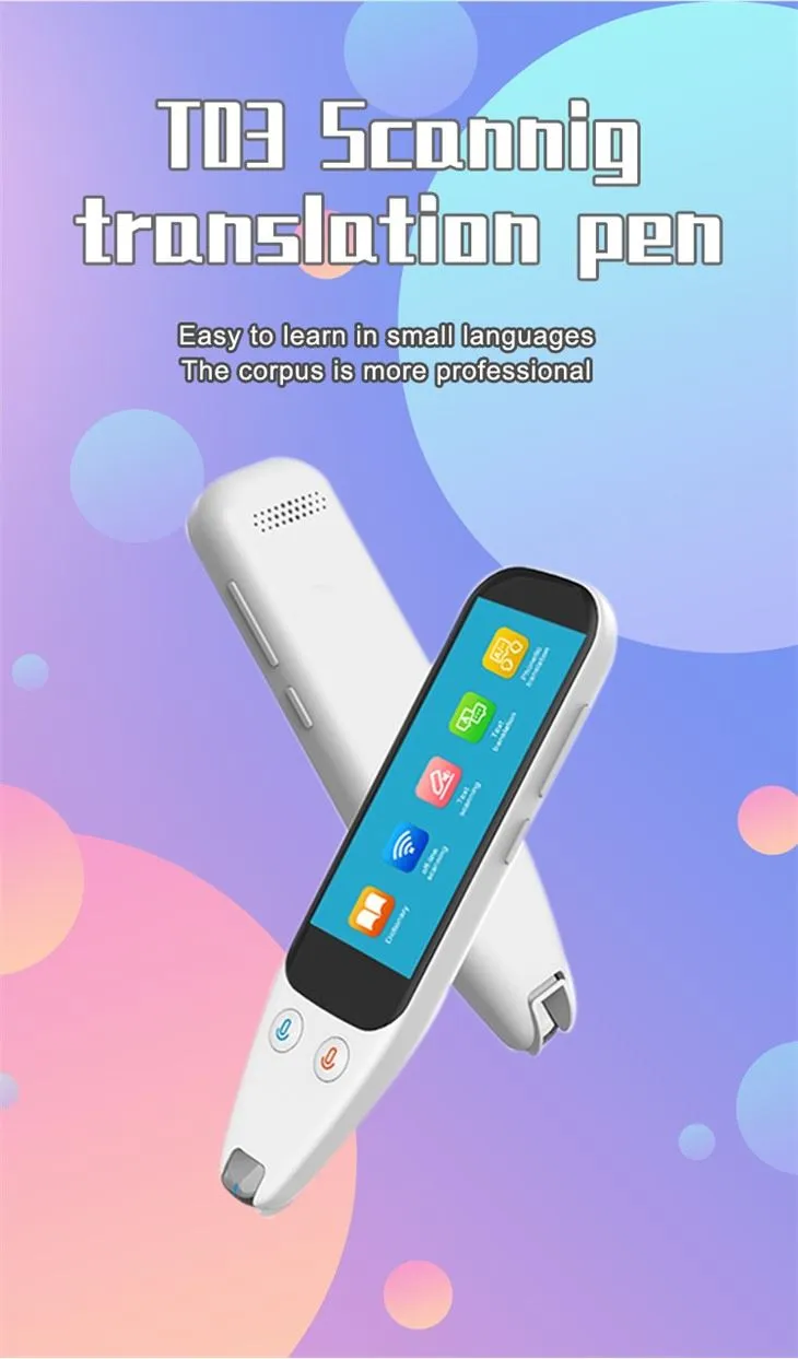 Dispozitivul OCR Digital Reading Pen acceptă traducerea în mai multe limbi