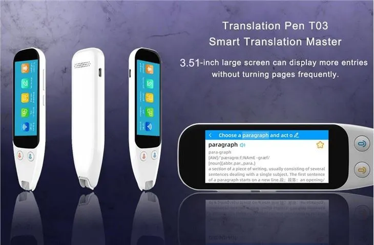 Dislexia Scaner Pen Voice Translation Pen Citire text
