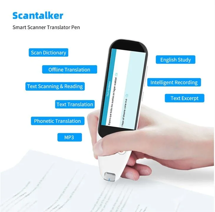 Noul stilou de traducere pentru scaner de limbă vocală